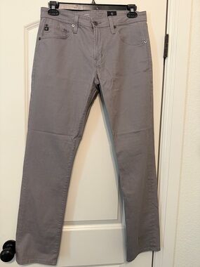 Ag Adriano Goldschmied Gray Straight-Leg Jeans